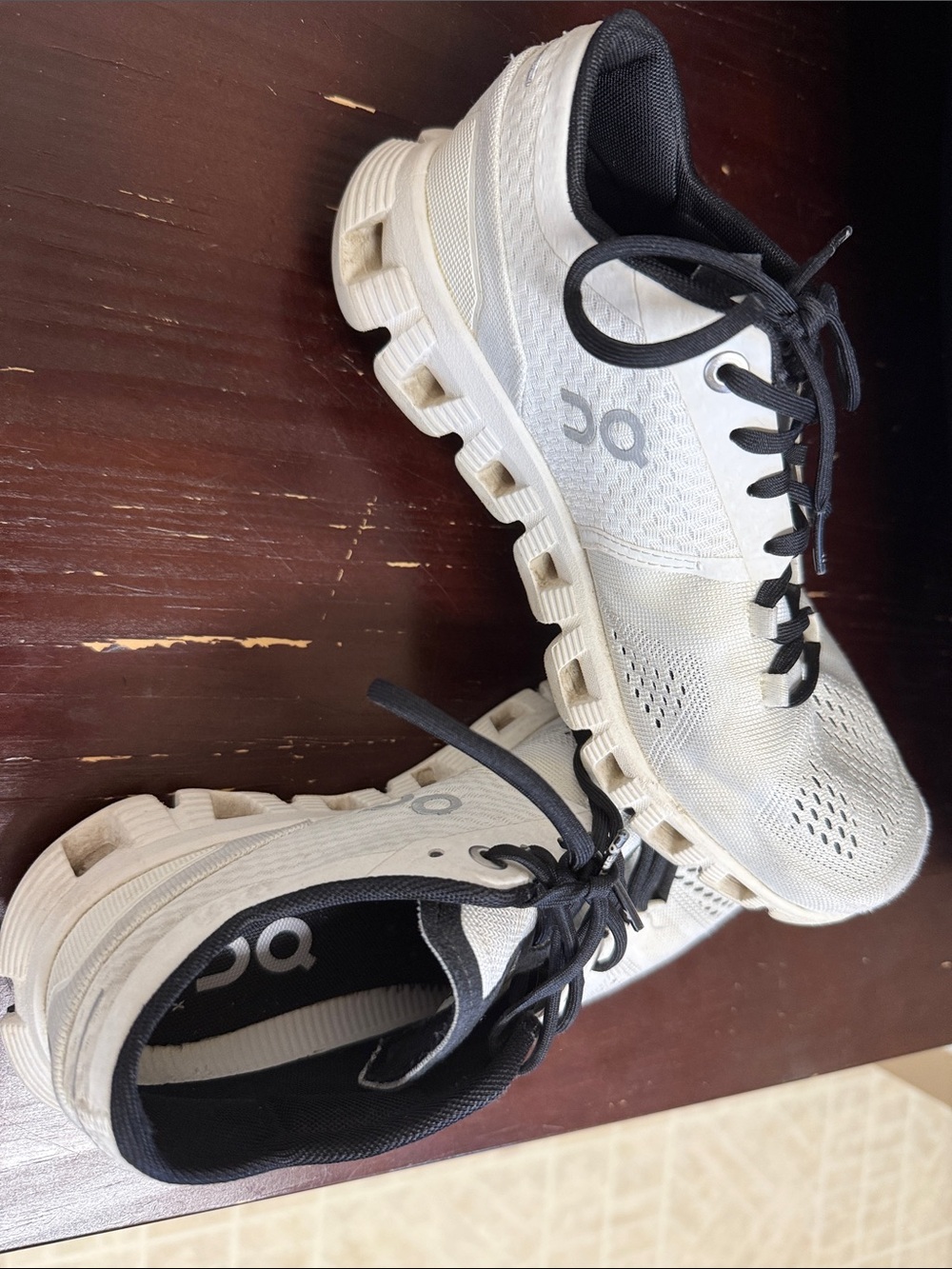 On Running Women’s White and Black Cloudfoam Running Shoes